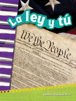 cover image of La ley y tú Read-Along eBook